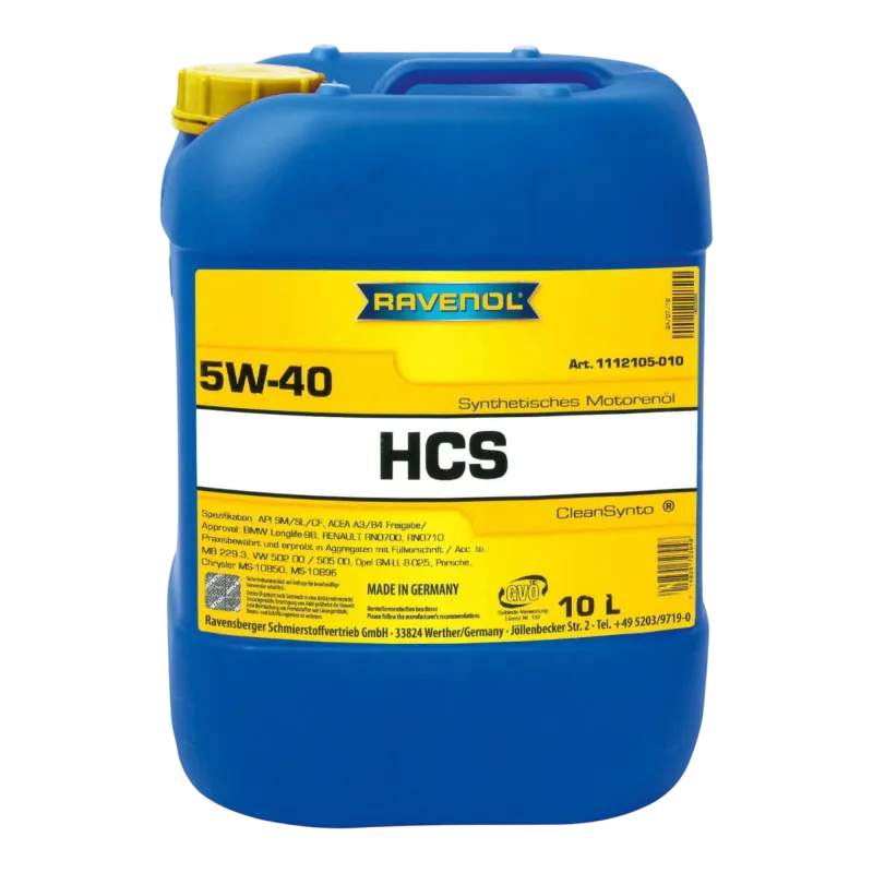 Моторна олива Ravenol HCS 5W-40 (10л)