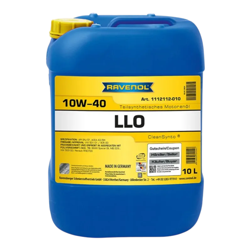 Моторна олива Ravenol LLO 10W-40 (10л) Моторна олива Ravenol LLO 10W-40 (10л)