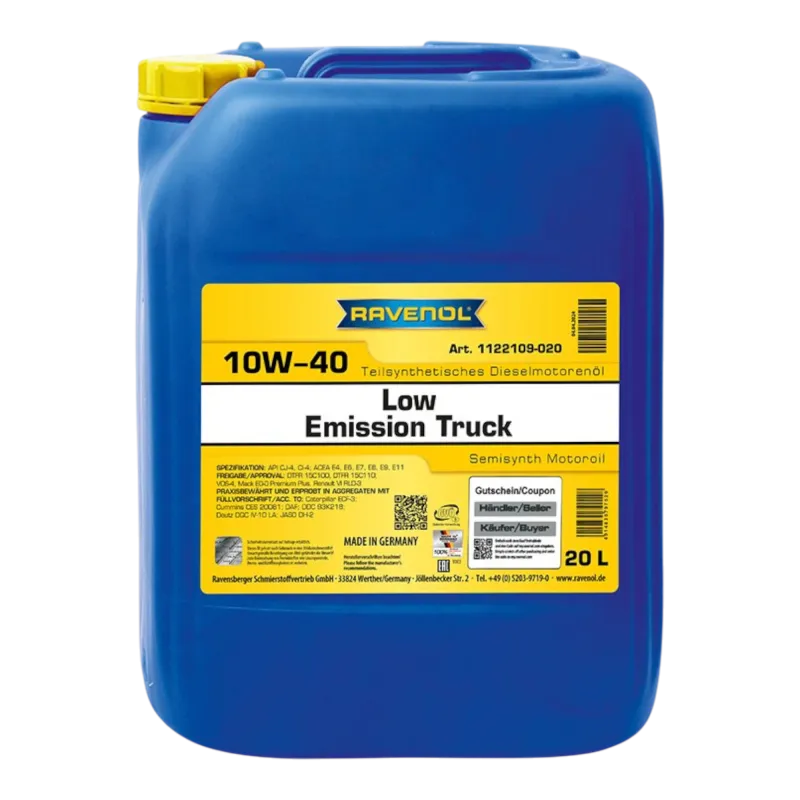 Моторна олива Ravenol Low Emission Truck 10W-40 (20л) Моторна олива Ravenol Low Emission Truck 10W-40 (20л)