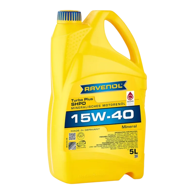 Моторна олива Ravenol Turbo plus SHPD 15W-40 (5л) Моторна олива Ravenol Turbo plus SHPD 15W-40 (5л)