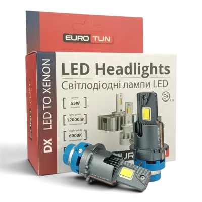 LED-лампа D2S mini EuroTun DX 55W 12000Lm 6000K CANbus
