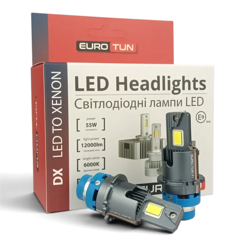 LED-лампа D2S mini EuroTun DX 55W 12000Lm 6000K CANbus LED-лампа D2S mini EuroTun DX 55W 12000Lm 6000K CANbus