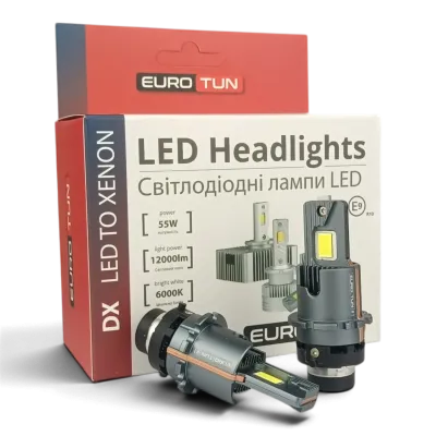 LED-лампа D4S mini EuroTun DX 55W 12000Lm 6000K CANbus