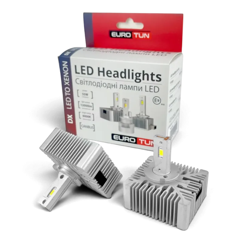 LED-лампа D5S EuroTun DX 55W 12000Lm 6000K CANbus LED-лампа D5S EuroTun DX 55W 12000Lm 6000K CANbus