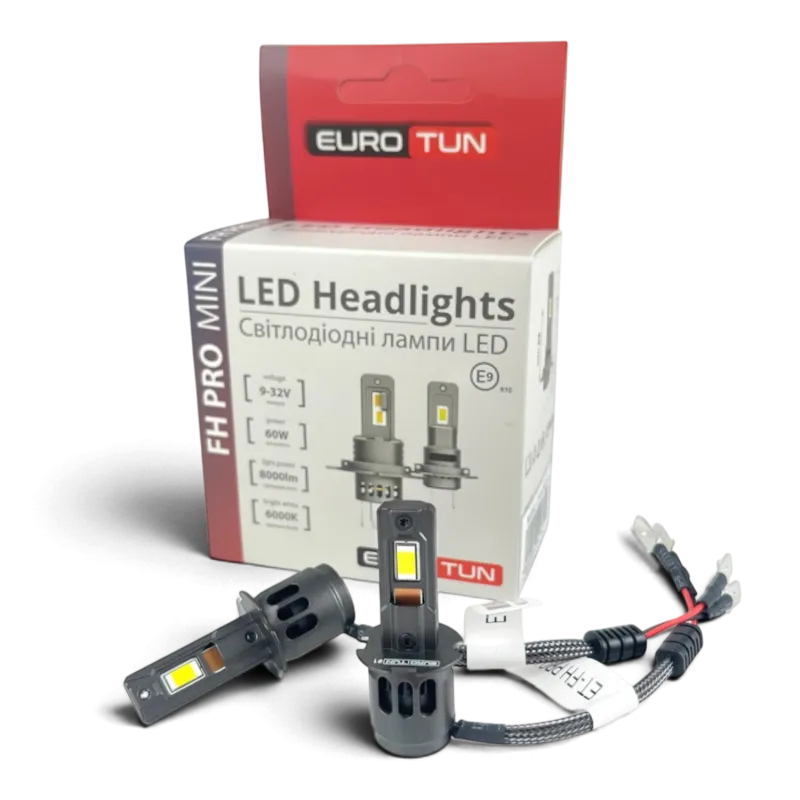 LED-лампа H3 EuroTun FH PRO 60W 8000Lm 6000K