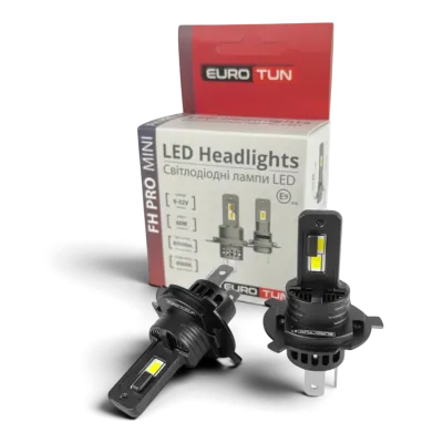 LED-лампа H4 EuroTun FH PRO 60W 8000Lm 6500K