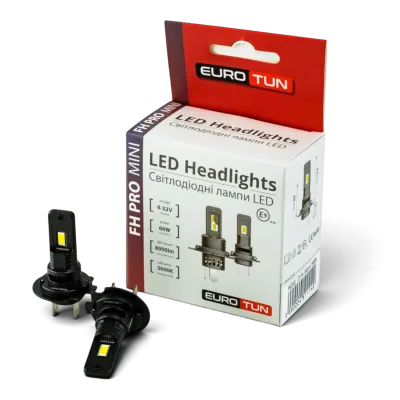 LED-лампа H7 EuroTun FH PRO 60W 8000Lm 5000K LED-лампа H7 EuroTun FH PRO 60W 8000Lm 5000K