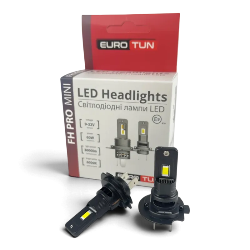 LED-лампа H7 EuroTun FH PRO 60W 8000Lm 6000K LED-лампа H7 EuroTun FH PRO 60W 8000Lm 6000K