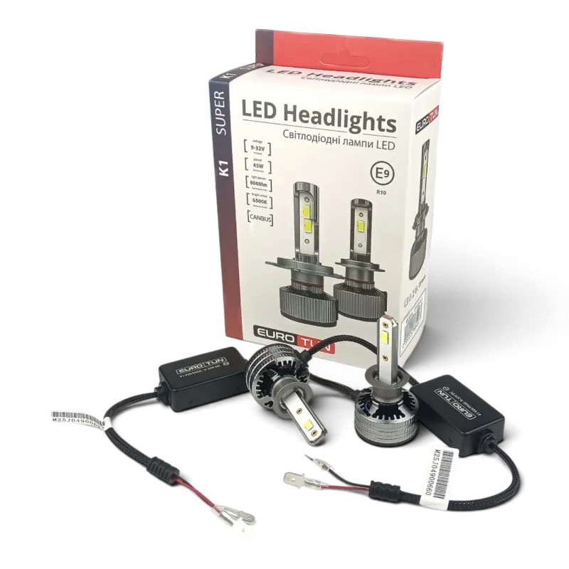 LED-лампа H1 EuroTun K1 45W 8000Lm 6500K CANbus LED-лампа H1 EuroTun K1 45W 8000Lm 6500K CANbus