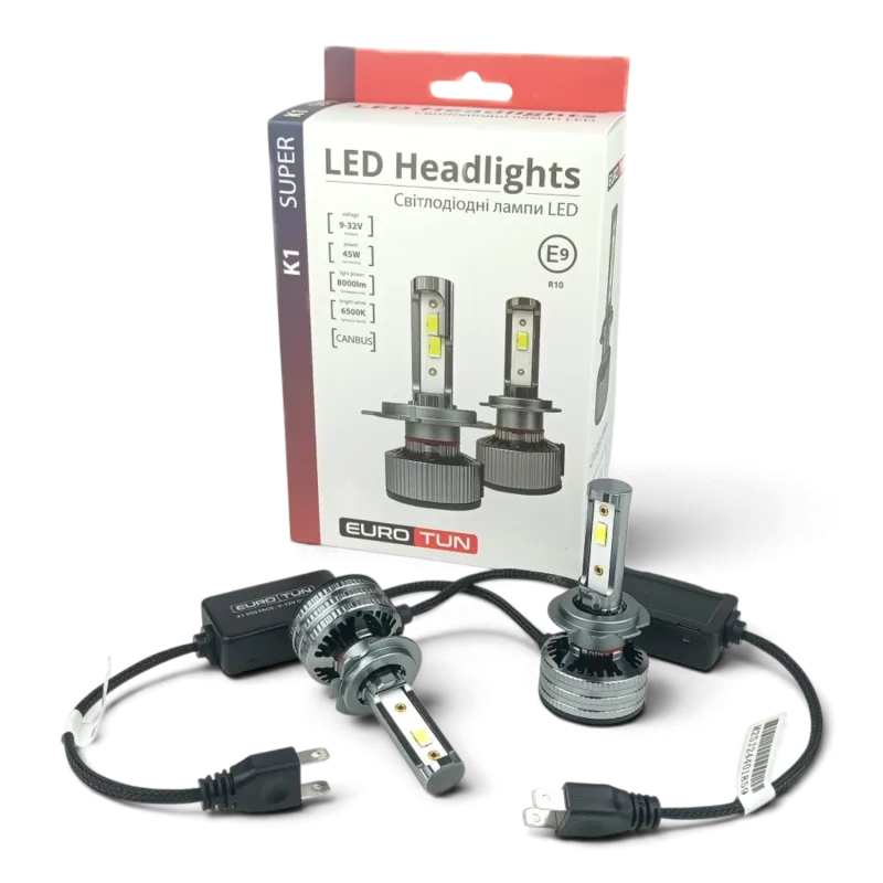 LED-лампа H7 EuroTun K1 45W 8000Lm 6500K CANbus