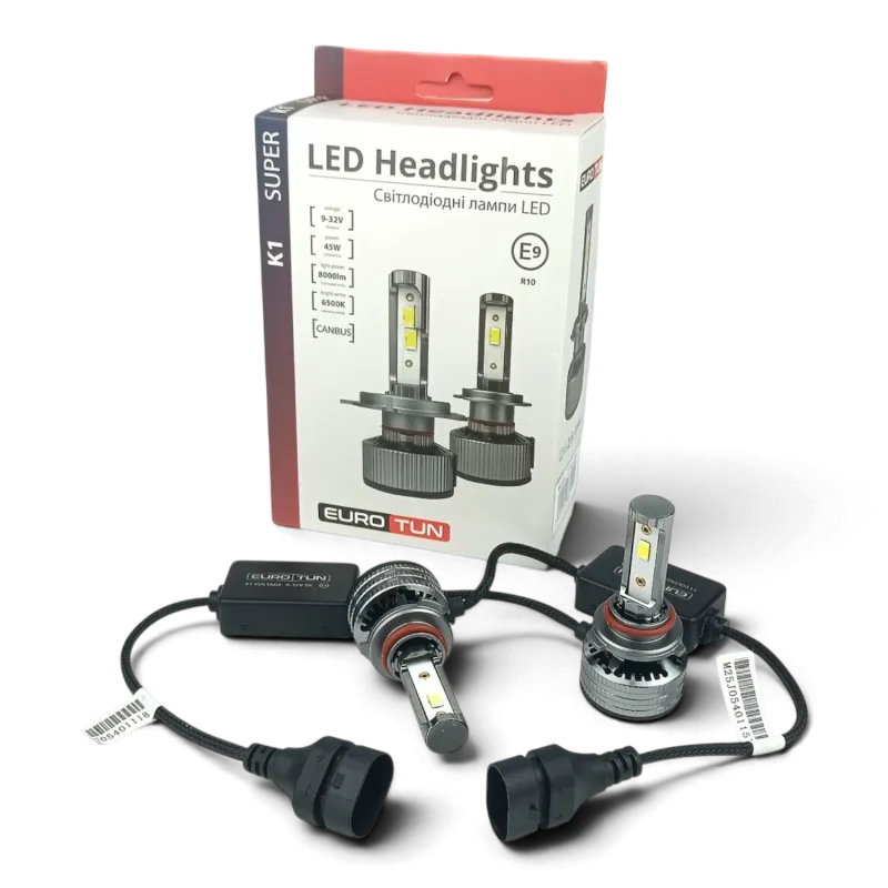 LED-лампа HB4 EuroTun K1 45W 8000Lm 6500K CANbus