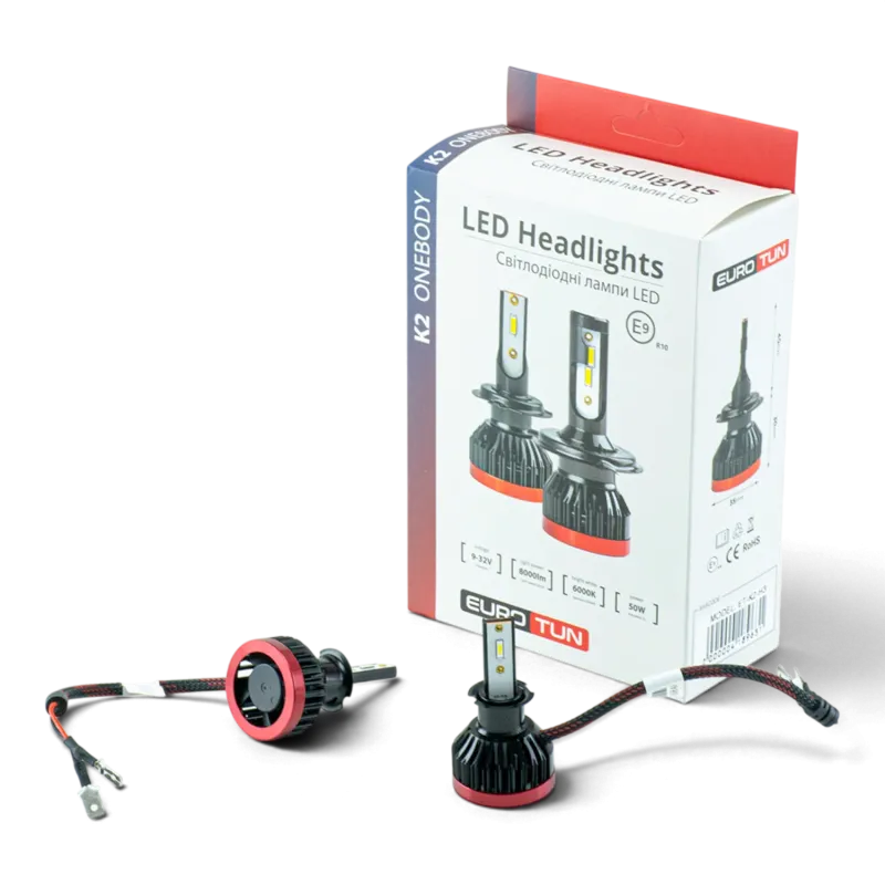 LED-лампа H3 EuroTun K2E 50W 8000Lm 6000K