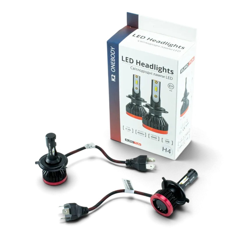 LED-лампа H4 EuroTun K2E 50W 8000Lm 6000K