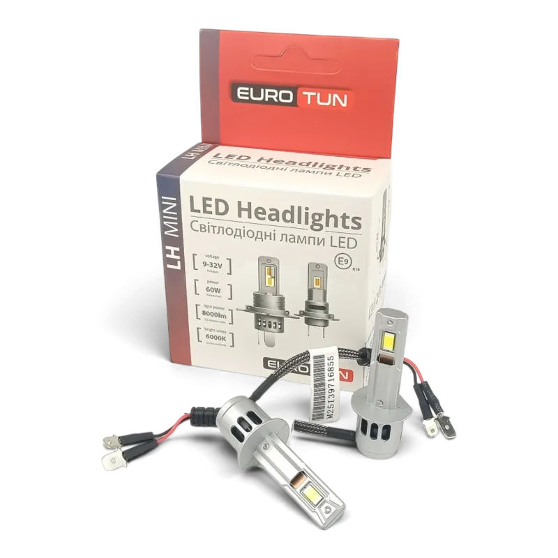 LED-лампа H1 EuroTun LH 60W 8000Lm 6000K LED-лампа H1 EuroTun LH 60W 8000Lm 6000K