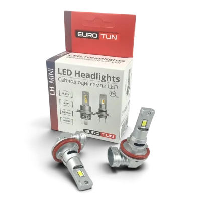 LED-лампа H8/H9/H11/H16 EuroTun LH 60W 8000Lm 6000K