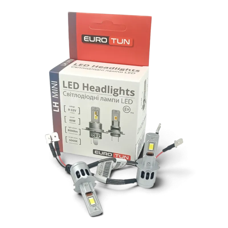 LED-лампа H3 EuroTun LH 60W 8000Lm 6000K