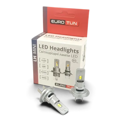 LED-лампа H7 EuroTun LH 60W 8000Lm 6000K