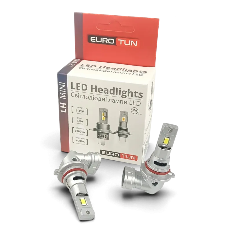 LED-лампа HB3 EuroTun LH 60W 8000Lm 6000K LED-лампа HB3 EuroTun LH 60W 8000Lm 6000K