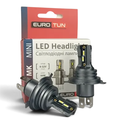 LED-лампа H4 EuroTun MK 44W 4500Lm 6000K LED-лампа H4 EuroTun MK 44W 4500Lm 6000K