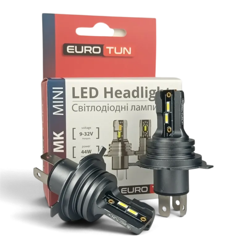 LED-лампа H4 EuroTun MK 44W 4500Lm 6000K