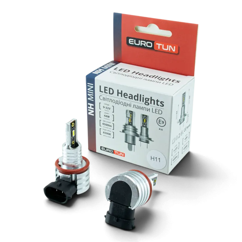 LED-лампа H8/H9/H11/H16 EuroTun NHE 44W 4500Lm 6000K