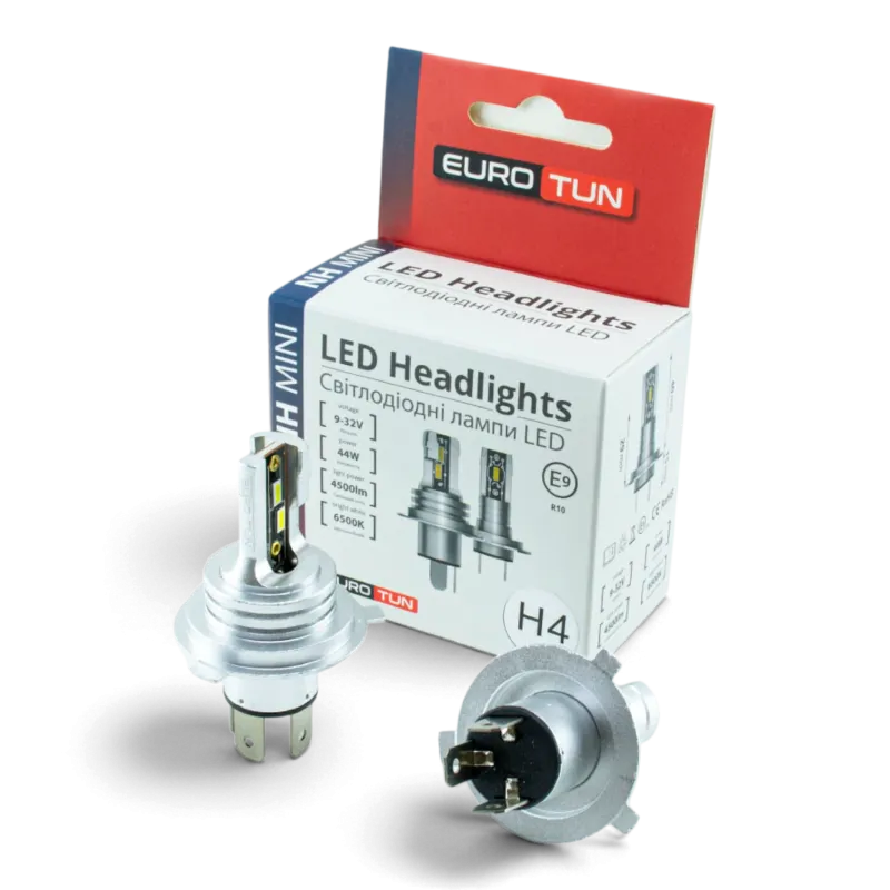 LED-лампа H4 EuroTun NHE 44W 4500Lm 6000K