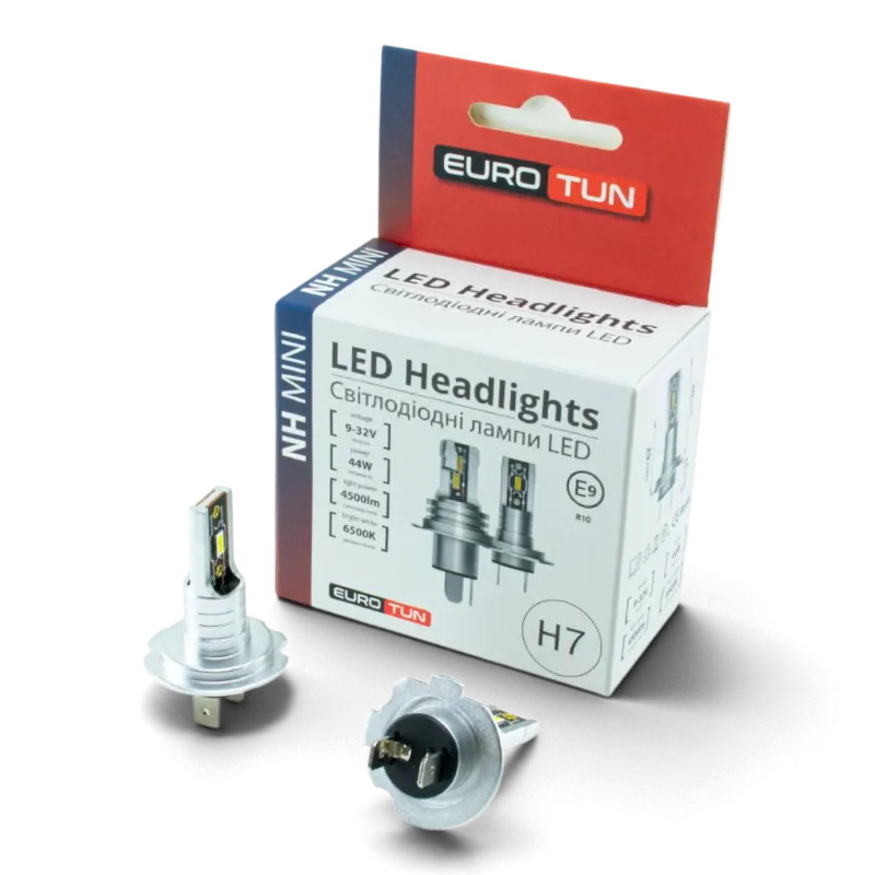 LED-лампа H7 EuroTun NHE 44W 4500Lm 6000K LED-лампа H7 EuroTun NHE 44W 4500Lm 6000K
