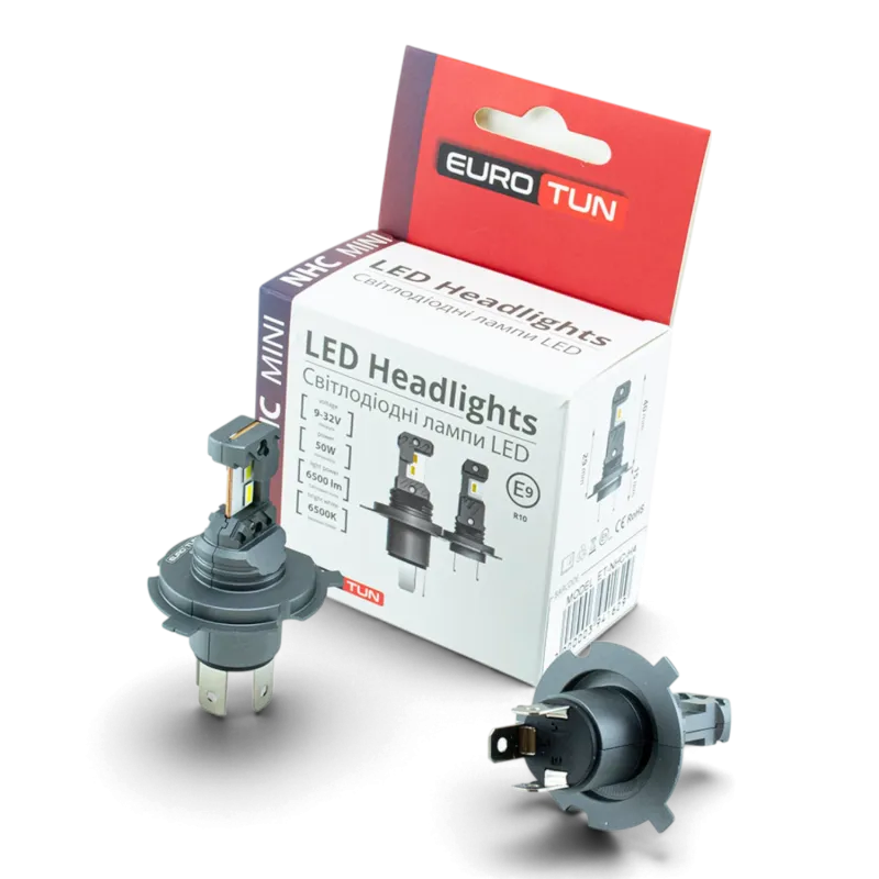 LED-лампа H4 EuroTun NHСE 50W 6500Lm 6000K