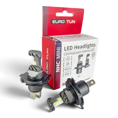 LED-лампа H4 EuroTun NHСE 50W 6500Lm 6000K LED-лампа H4 EuroTun NHСE 50W 6500Lm 6000K
