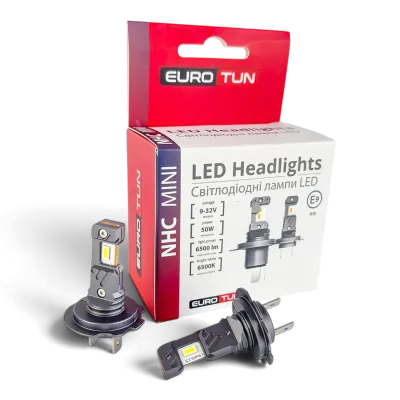 LED-лампа H7 EuroTun NHСE 50W 6500Lm 6000K LED-лампа H7 EuroTun NHСE 50W 6500Lm 6000K