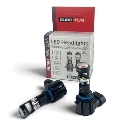 LED-лампа HB3 з лінзою EuroTun NL19H 60W 8000Lm 6000K LED-лампа HB3 з лінзою EuroTun NL19H 60W 8000Lm 6000K