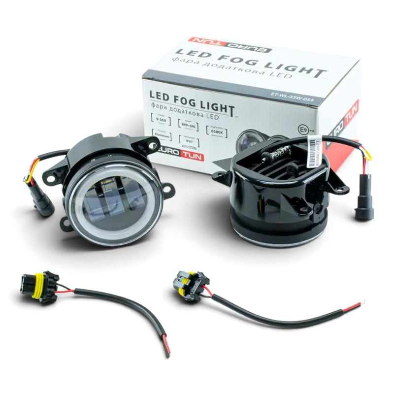 Протитуманна фара EuroTun 90мм (3.5″) LED 30W + DRL