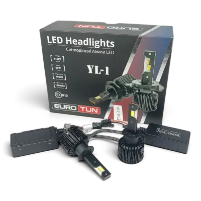 LED-лампа H1 EuroTun YL-1 65W 10000Lm 6000K CANbus