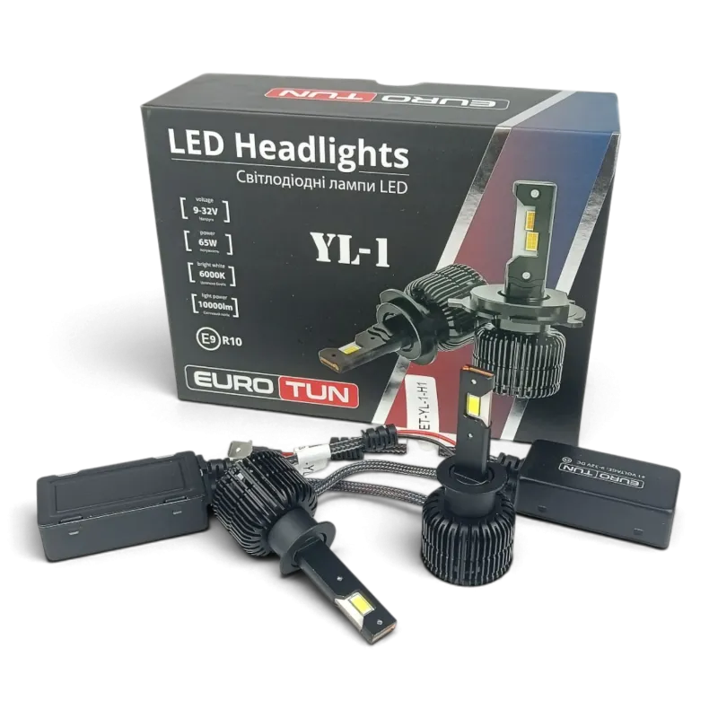 LED-лампа H1 EuroTun YL-1 65W 10000Lm 6000K CANbus