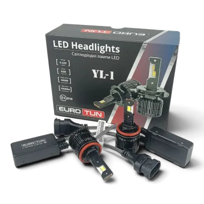 LED-лампа H8/H9/H11/H16 EuroTun YL-1 65W 10000Lm 6000K CANbus LED-лампа H8/H9/H11/H16 EuroTun YL-1 65W 10000Lm 6000K CANbus