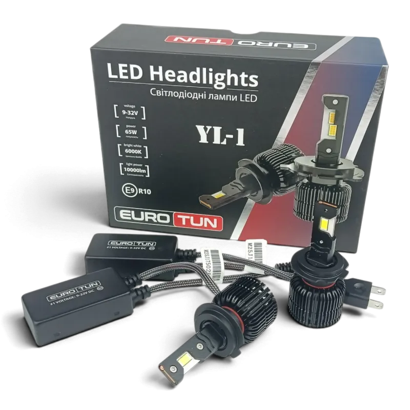 LED-лампа H7 EuroTun YL-1 65W 10000Lm 6000K CANbus