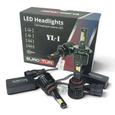 LED-лампа HB3 EuroTun YL-1 65W 10000Lm 6000K CANbus