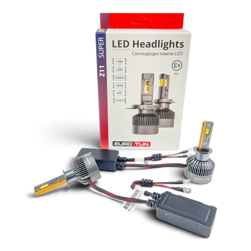 LED-лампа H1 EuroTun Z11E 120W 20000Lm 6500K CANbus