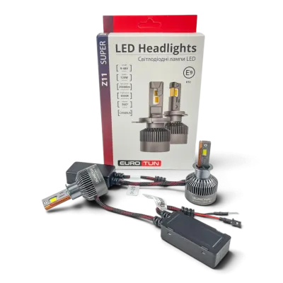 LED-лампа H3 EuroTun Z11E 120W 20000Lm 6500K CANbus LED-лампа H3 EuroTun Z11E 120W 20000Lm 6500K CANbus