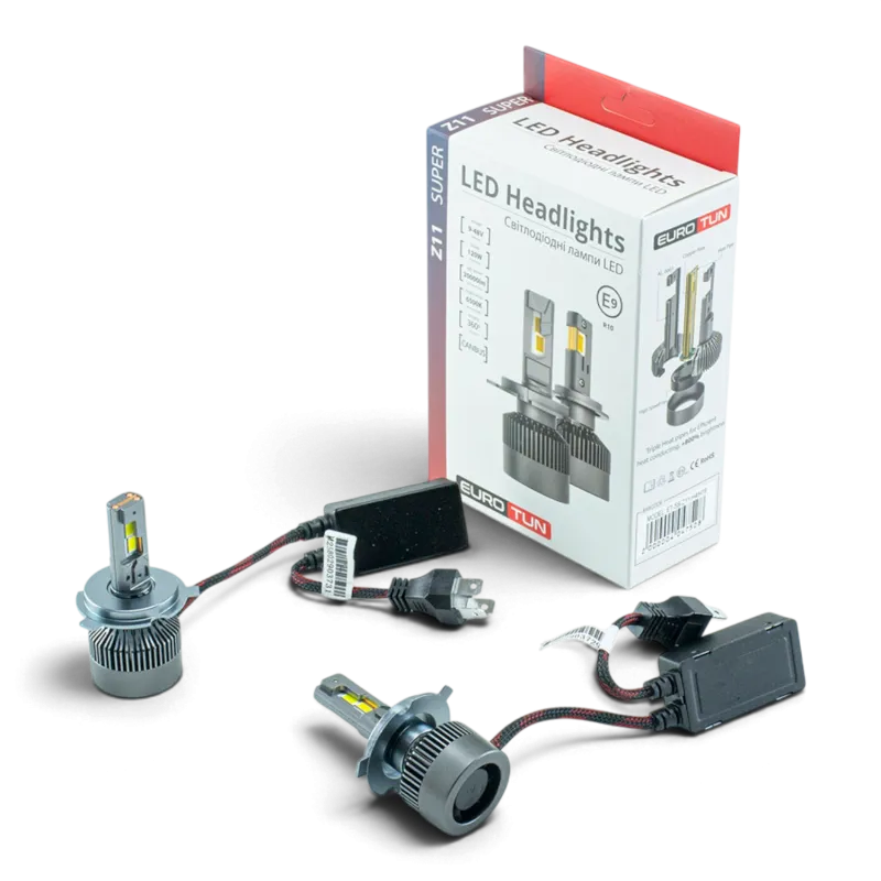 LED-лампа H4 EuroTun Z11E 120W 20000Lm 6500K CANbus