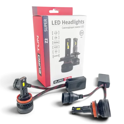 LED-лампа H8/H9/H11/H16 EuroTun Z2E 65W 10000Lm 6500K CANbus LED-лампа H8/H9/H11/H16 EuroTun Z2E 65W 10000Lm 6500K CANbus