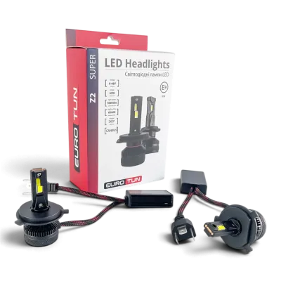 LED-лампа H4 EuroTun Z2E 65W 10000Lm 6500K CANbus LED-лампа H4 EuroTun Z2E 65W 10000Lm 6500K CANbus