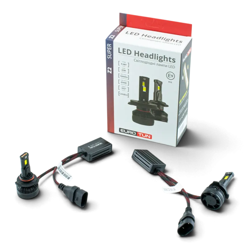 LED-лампа HB3 EuroTun Z2E 65W 10000Lm 6500K CANbus