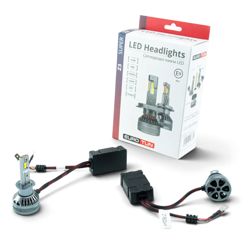 LED-лампа H1 EuroTun Z3E 80W 14000Lm 6500K CANbus