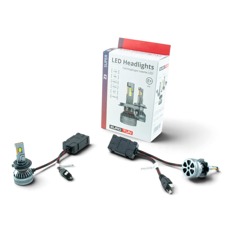 LED-лампа H7 EuroTun Z3E 80W 14000Lm 6500K CANbus LED-лампа H7 EuroTun Z3E 80W 14000Lm 6500K CANbus