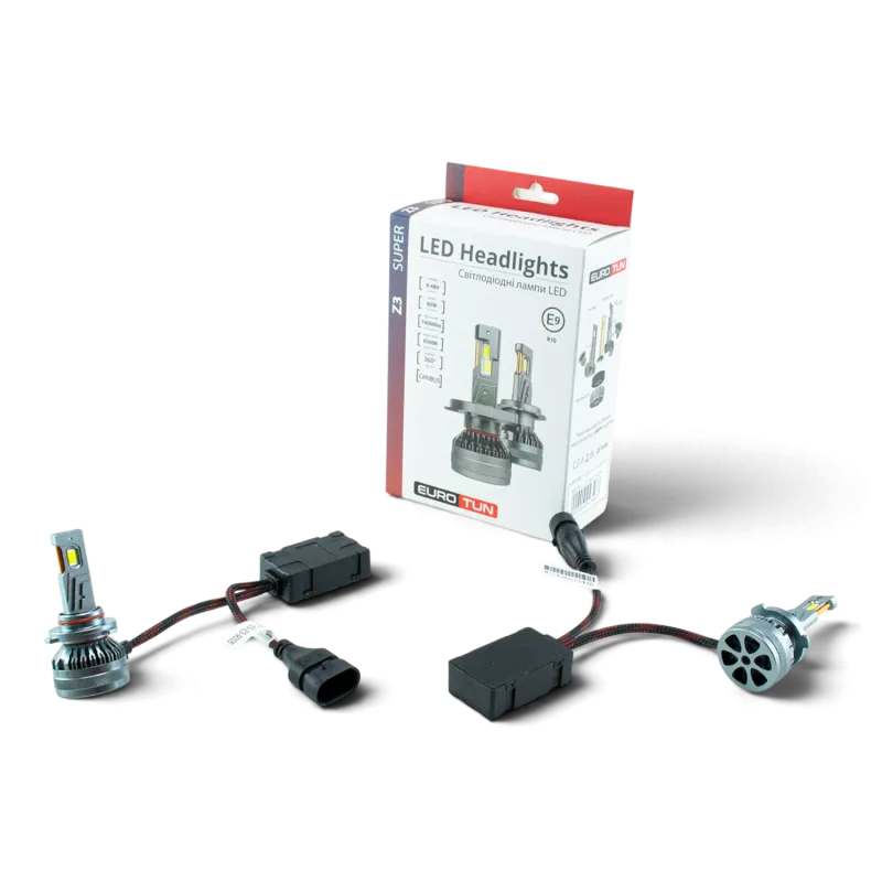 LED-лампа HB3 EuroTun Z3E 80W 14000Lm 6500K CANbus LED-лампа HB3 EuroTun Z3E 80W 14000Lm 6500K CANbus