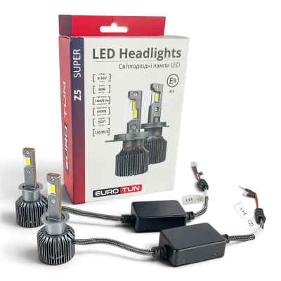 LED-лампа H1 EuroTun Z5E 80W 14000Lm 6000K CANbus LED-лампа H1 EuroTun Z5E 80W 14000Lm 6000K CANbus