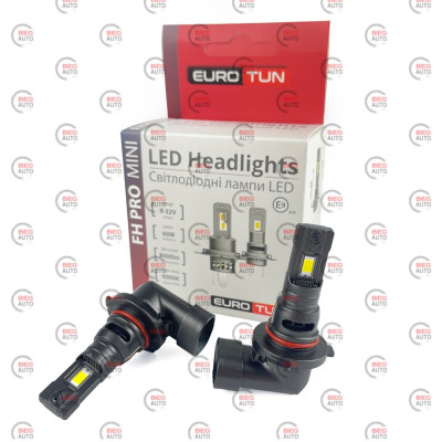 LED-лампа HB3 EuroTun FH PRO 60W 6000K LED-лампа HB3 EuroTun FH PRO 60W 6000K