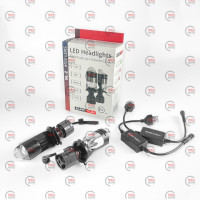 LED-лампа H4 с линзой EuroTun NL-Z 60W 6000K CAN BUS