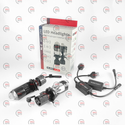LED-лампа H4 з лінзою EuroTun NL-Z 60W 6000K CAN BUS